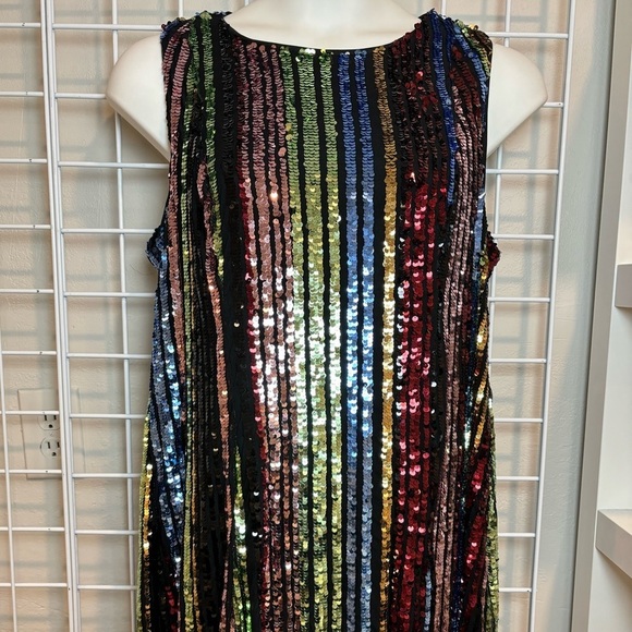 Torrid Mini Sequin Trapeze Dress - Size 00 (10/12) - Picture 8 of 11